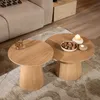 Bronx71 Couchtisch Set Ash rund Ø50 / 62 cm Eiche hell Produktbild-Vorschau 8