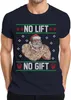No Lift No Gift Ugly Christmas Sweater Herren T-Shirt, Produktbild-Vorschau 1