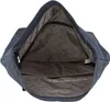 The inside of an open blue backpack is shown. Produktbild-Vorschau