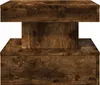 A close-up view of a wooden side table. Podgląd zdjęcia produktu