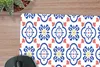 MuchoWow® Mauspad Mousepad Blume - Blau - Rot - Muster Produktbild-Vorschau 2