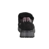 A rear view of a black sneaker with a bronze accent on the heel. Produktbild-Vorschau