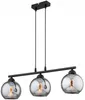 KAR-LIGHTING Pendelleuchte 3-flammig Schwarz, Glas & Produktbild-Vorschau 1