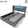 MODFU Boxspring postel hydraulická 140 x 200 cm s LED Náhled obrázku produktu 7