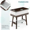 GOPLUS Beistelltisch mit klappbare Tischplatte, Sofatisch Produktbild-Vorschau 5