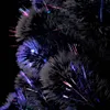 A close-up view of a black artificial Christmas tree with fiber optic lights. Produktbild-Vorschau