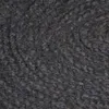 Teppich Handgefertigt Jute Rund 150 cm Dunkelgrau Produktbild-Vorschau 4