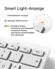 Inateck Bluetooth-Tastatur,Ultraslim QWERTZ,Vergrößerte Produktbild-Vorschau 4