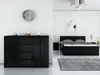 Kommode mit 4 Schubladen 2 Schränke 140cm Klamotenschrank Produktbild-Vorschau 3