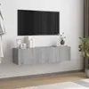 vidaXL TV nástěnná skříňka Grey Sonoma 120x30x30 cm Dřevěný Náhled obrázku produktu 2