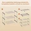 WOLTU Schuhregal schmal 3 Ebenen, Metall, für 6 Paar Produktbild-Vorschau 8