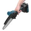 A hand holding a cordless mini chainsaw against a white background. Podgląd zdjęcia produktu