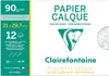 Clairefontaine Papier transparent 90/95 g/qm DIN A4 12 Voir les images du produit 1