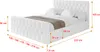 ALTDECOR Polsterbett mit Bettkasten - RENO-Z 120x200 Weiß - Produktbild-Vorschau 4