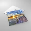 Bilder auf glas - See Brücke - 40x40cm - Glasbilder - Produktbild-Vorschau 2
