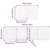 Design 8-tlg. Hundetor mit Tür Faltbar Braun 640 cm Produktbild-Vorschau 11