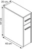 Armadio per midi in legno | mobile di nicchia | Dimensioni: Anteprima dell’immagine prodotto 6