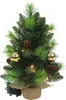 Künstlicher Weihnachtsbaum mit Beleuchtung und Kugeln 45 cm Produktbild-Vorschau 2