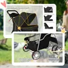 Hundewagen Faltbar Hundebuggy mit Reflektorstreif Produktbild-Vorschau 6