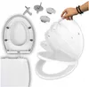 Ruhhy 24547 Universele zelfdichtende wc-bril, wit Productafbeelding-voorbeeld 13