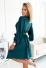 Numoco Kleid mit Bindy-Ausschnitt grün L / XL Produktbild-Vorschau 2