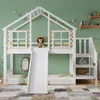 Flieks Etagenbett 90x200cm mit Rausfallschutz, Kinderbett Produktbild-Vorschau 1
