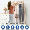 5‑in‑1 Faltbarer Hosenbügel 2 Stück, Platzsparender Produktbild-Vorschau 4