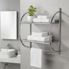 Relaxdays Badregal, Wandregal mit 2 Ablagen, 2 Produktbild-Vorschau 3