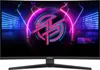 A gaming monitor displaying a vibrant, futuristic graphic with neon accents. Produktbild-Vorschau