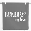 Huuraa Kissenbezug Istanbul my love 40x40cm Steel Grey Produktbild-Vorschau 1