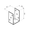 Domax Pfostenträger 90x60x125mm aus 4mm Stahl, Produktbild-Vorschau 4