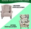 Topchances 2 Piece Wing Chair Cover, kryty židlí Wing Chair Náhled obrázku produktu 7