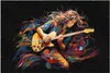 Wallario Wandbild Farbiges Gitarrenspiel, Größe: 61 x 91,5 Produktbild-Vorschau 1