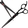 A pair of black professional hair scissors is shown against a white background. Náhľad obrázku produktu
