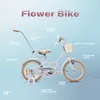 Vélo enfant 16 pouces 4-6 ans Vélo fleur bleu Sun Baby Voir les images du produit 3
