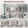 Porte-vêtements robuste extensible, dimensions 240 x 40 x Voir les images du produit 6