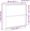 vidaXL Scarpiera rovere Sonoma 80x21x87,5 cm Materiale a Anteprima dell’immagine prodotto 7