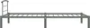 vidaXL Bettgestell Grau Metall 90x200 cm Produktbild-Vorschau 3