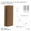 LAMO Manufaktur 2 Stück Wandregal aus Holz mit unsichtbarer Produktbild-Vorschau 4