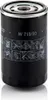 A black oil filter with white instructional symbols and text on a white background. Podgląd zdjęcia produktu