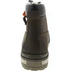 The back view of a brown leather boot. Voir les images du produit