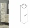 Hängeschrank Weiß Marmor Optik Hochschrank Produktbild-Vorschau 5