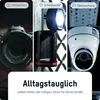 A collage of three different product images: a camera, a flashlight, and a security camera, with a text overlay at the bottom. Voir les images du produit