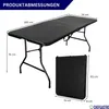 Buffettisch klappbar | HxBxT 74x180x75cm | mit Tragegriff | Produktbild-Vorschau 2