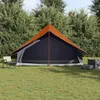 vidaXL Familienzelt mit Dach Grau und Orange 315 x 286 x Produktbild-Vorschau 3