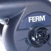 Close-up of a dark gray electric blower with a blue accent panel displaying the brand name. Anteprima dell’immagine prodotto