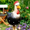 Keramik Huhn Garten Dekoration Harz Gartenpfahl Tier Figur Produktbild-Vorschau 2