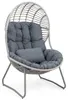 Fauteuil en osier synthétique COSTWAY, fauteuil de jardin Voir les images du produit 1