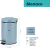 kela Kosmetikeimer Monaco blau17cm 3l 24290 frostblau Produktbild-Vorschau 7