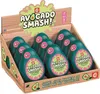 A display box filled with avocado-shaped toys, with the product name and slogan visible. Produktbild-Vorschau